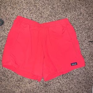 Salmon Pink Patagonia Baggy Shorts LONGER LENGTH